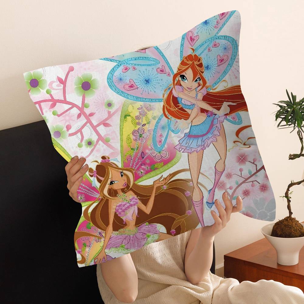 Мультяшная W-Winx Милый Клуб Наволочка Декоративная Подушка Диван Домашний Декор чехол наволочки