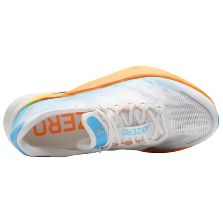 adidas Adizero Boston 13 Марафонские Беговые Кроссовки Унисекс Белый Синий Оранжевый KH6366