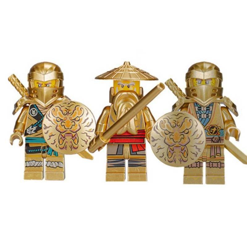 Мини-фигурка в стиле ниндзя, игрушка, набор строительных блоков, игрушка с аксессуарами для оружия