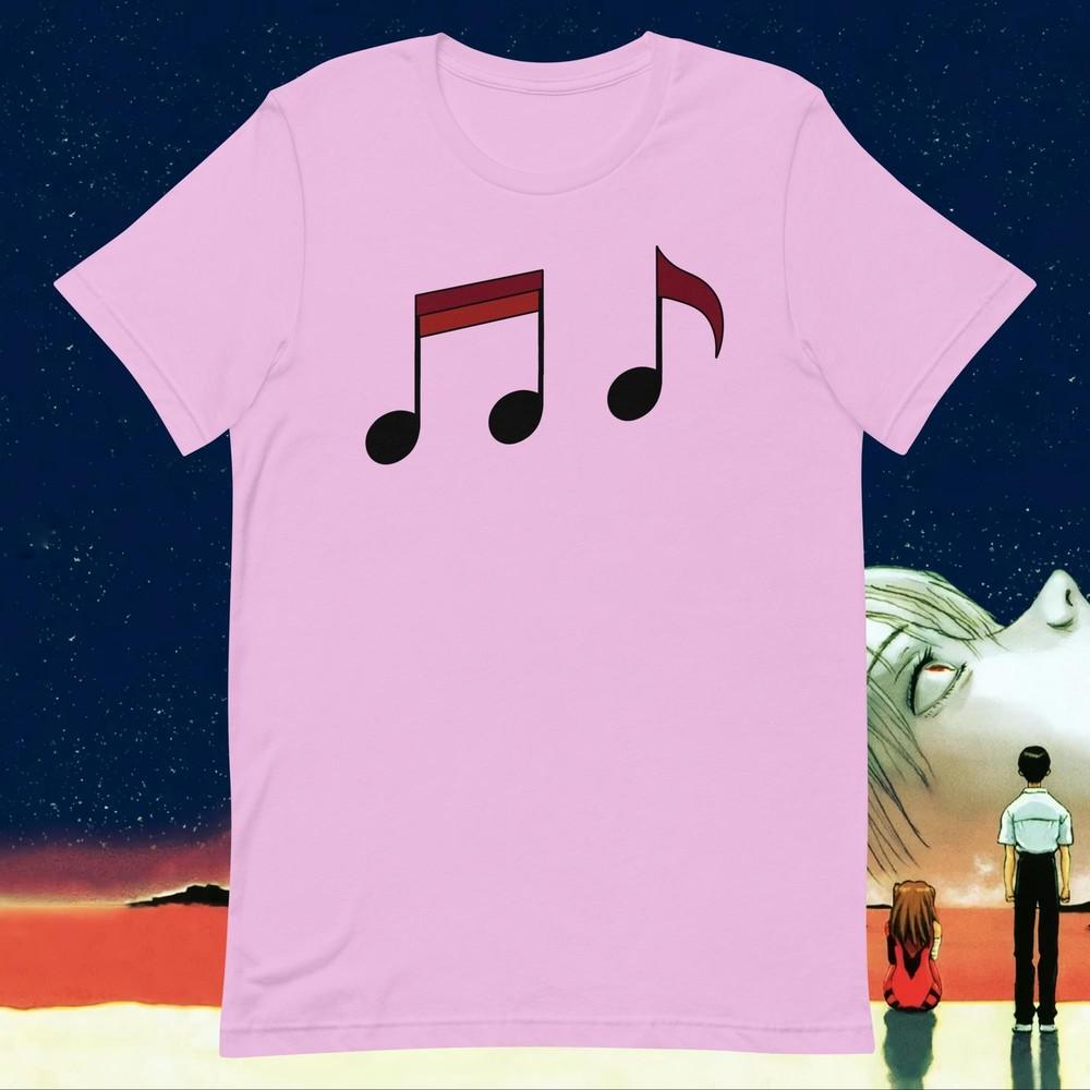 Neon Genesis Evangelion Asuka Langley Soryu Music Notes Dance Shirt