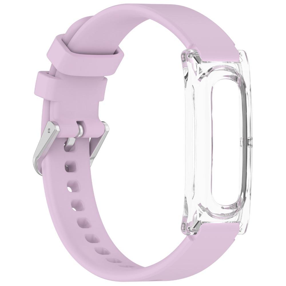 Replacement Silicone Loop Watchband Strap Adjustable Breathable Wristband Clear Case Bracelet for Google Fitbit Air