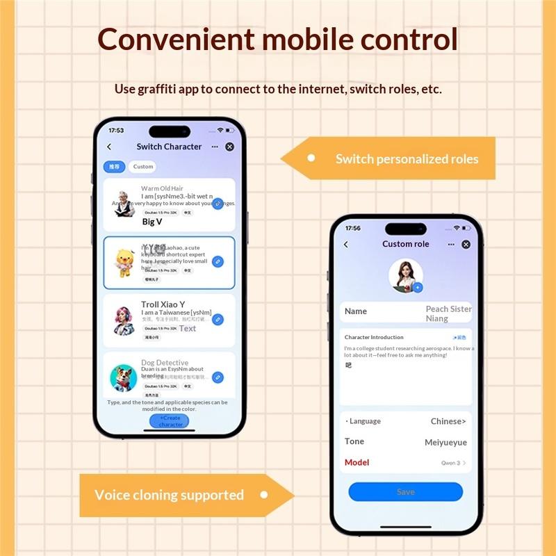 Интерактивная плюшевая игрушка-питомец AI - Компаньон ChatGPT с управлением через приложение, голосовым чатом, обнимашка, обучающая умная игрушка, эмоциональная поддержка