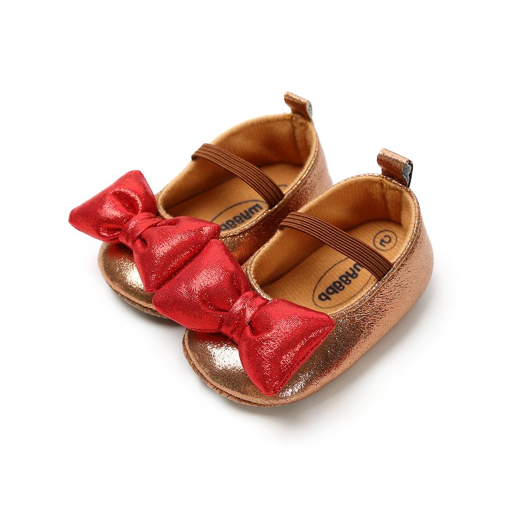 MYGGPP/От 0 до 1 года, детская обувь принцессы с большой бабочкой, обувь с мягкой подошвой, обувь из искусственной кожи, обувь для малышей с мягкой подошвой