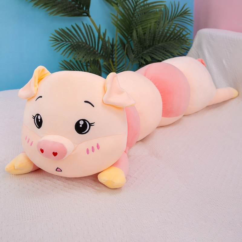 Creative Pig Long Plush Toy Doll Throw Pillow Loveliness Comfortable And Soft