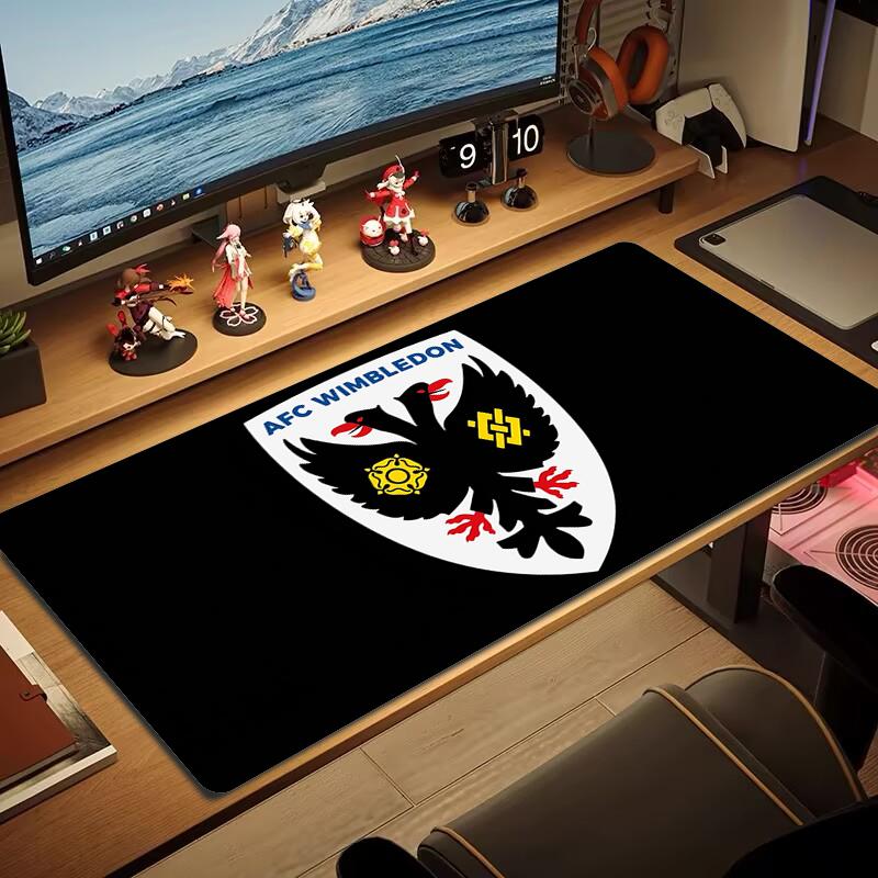 AFC Wimbledon Mouse Pad Large Gaming Table Cushion Non-slip Laptop Tablet Big Mousepad XXL Mat Mini PC Playmat With Lock edge_xia