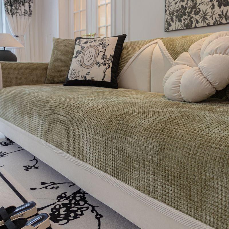 Подушка для дивана, универсальная нескользящая подушка на четыре сезона, простая современная вафельная синель, универсальный чехол для дивана, тканевый чехол