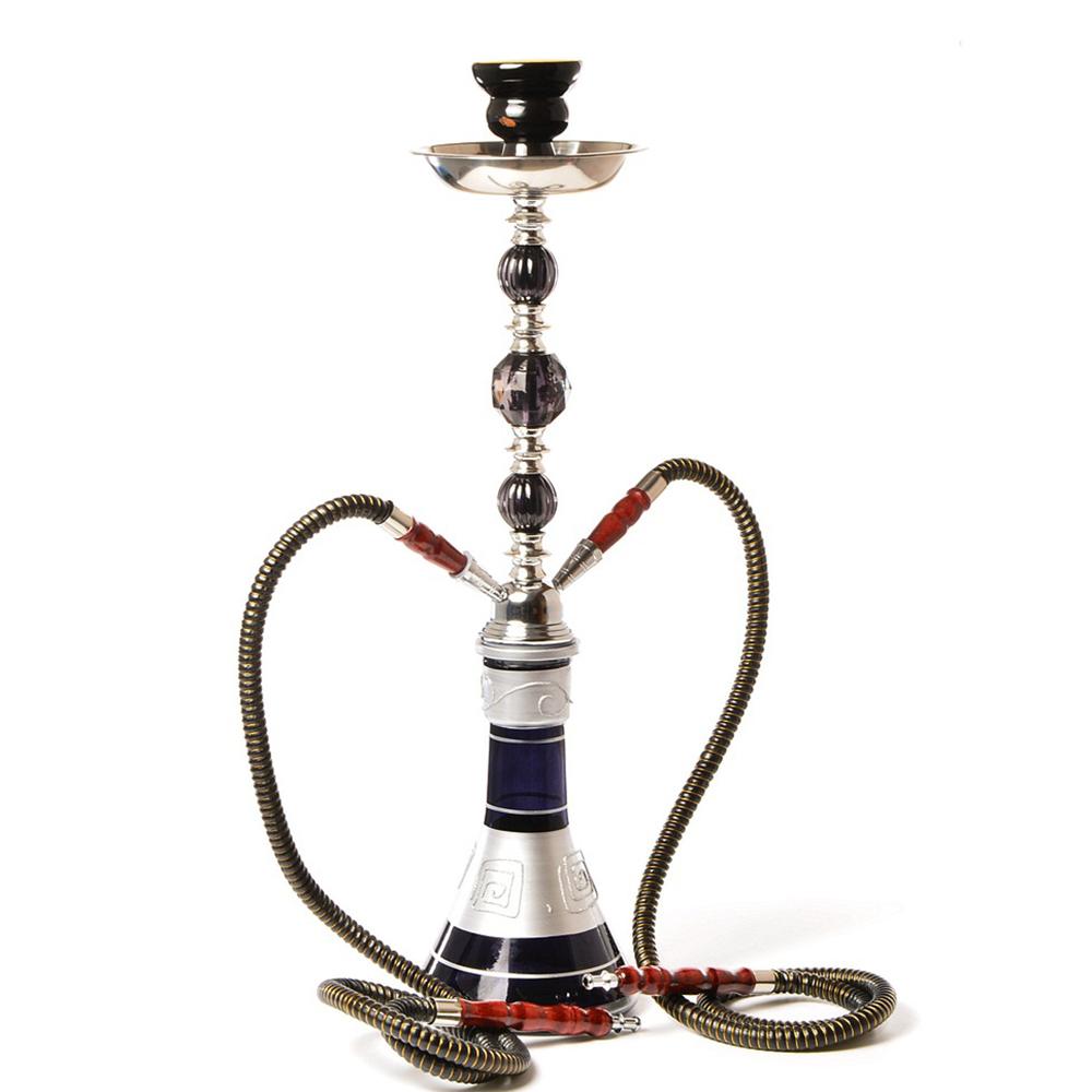 Новый стиль Классический Стеклянный Кальян Щипцы для Кальяна Наргиле Чичас с Двойным Шлангом Керамическая Чаша Угольный Набор для Кальяна