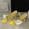 Fashion Elegant Transparent Pvc Flower Decorated Heeled Sandals Women Sexy Peep Toe Thin High Heels Fashion Party Dress Shoes for Women