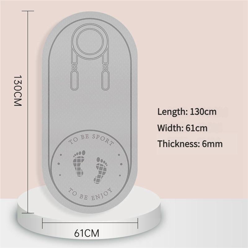 Очень толстый коврик для скакалки из ТПЭ для занятий фитнесом в помещении, нескользящий бесшумный коврик для упражнений с амортизацией для защиты пола домашнего спортзала