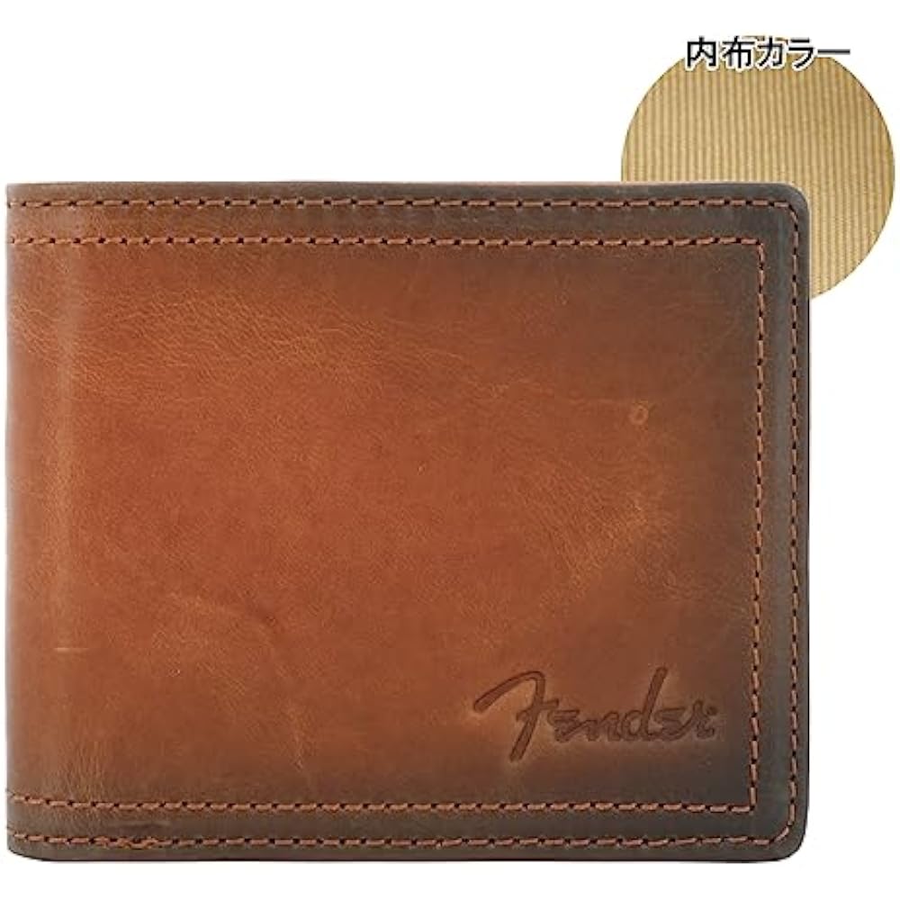 [Fender] Бифолд Кошелек, Коровья Кожа, Мужской 950-502 Складной кошелек Stratocaster [02] Коричневый