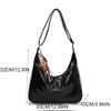 With Pendant Hobo Bag Korean Style Women's Handbag Simple PU Leather Shoulder Bag  Lady