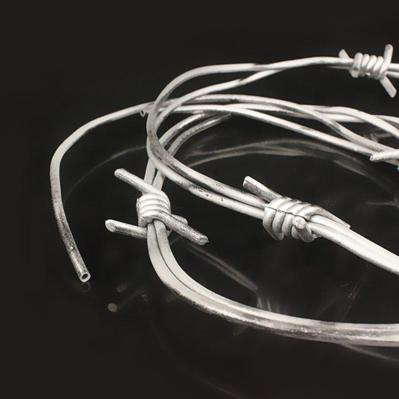 Жуткая имитация колючей проволоки серебристого цвета, поддельный декор для Хэллоуин-вечеринки, игрушка, домашний реквизит для Хэллоуина, украшение