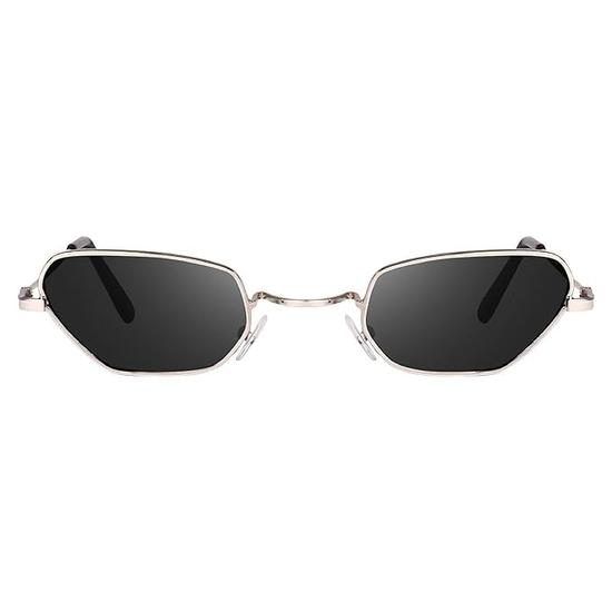 Sheomy Unisex Combo предлагает набор из 2 очков, прямоугольные ретро-винтажные узкие солнцезащитные очки для женщин и мужчин, маленькие узкие квадратные солнцезащитные очки