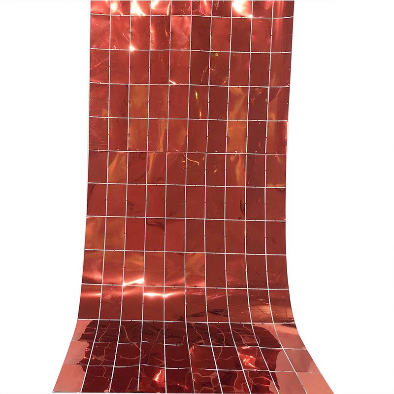 Сияющая Сверкающая Круглая Зеркальная Стена из Пайеток для Свадебного и Вечериночного Декора