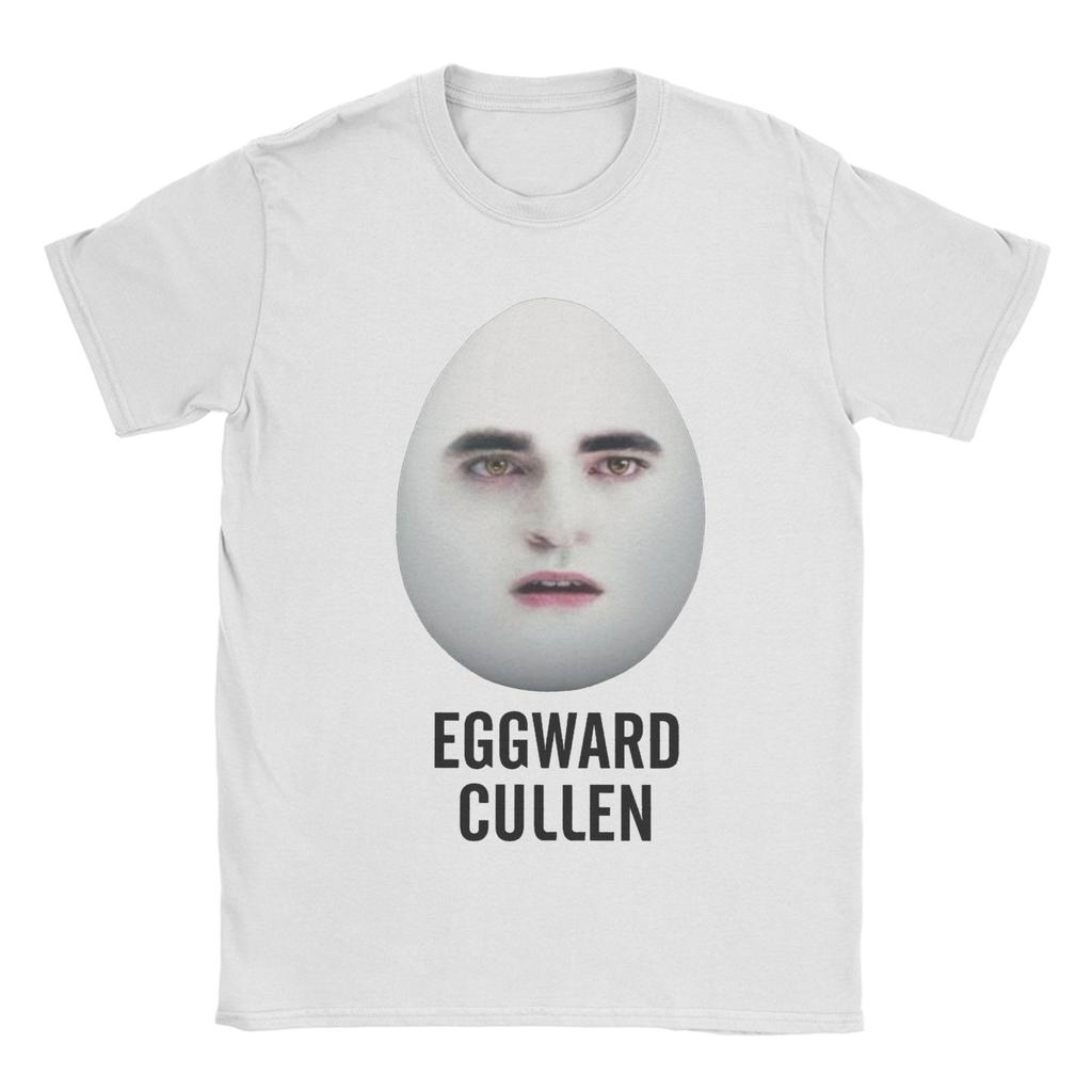 Twilight Eggward Edward Cullen T Shirts Cotton Crazy T-Shirt O Neck Meme Parody Humor Tee Shirt Short Sleeve Clothes Gift Idea