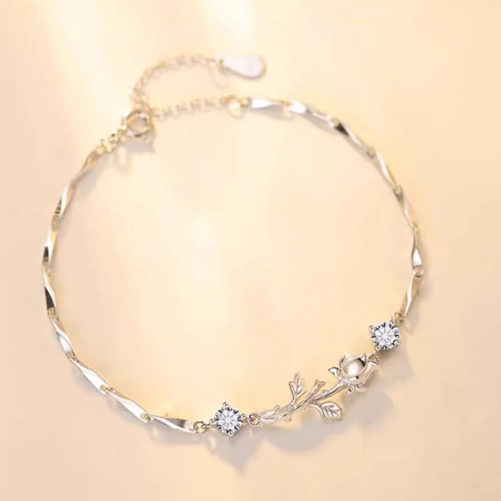 Браслет «Роза Маленького принца» для женщин, изысканный нишевый дизайн в стиле легкой роскоши, высококлассный браслет для подарков ювелирных изделий для девушки