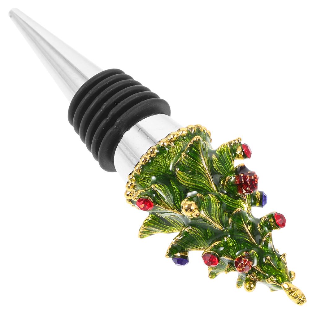 Enamel Christmas Series Bottle Stoppers Festival Plug Tool Bulk Decorative Holiday Zinc Alloy Father Glasses