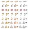 16G Zircon Micro-Inlaid Stainless Steel Cartilage Stud Earrings for Women - Trendy and Sleek Design