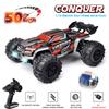 New 50KM/H 4x4 Remote Control Car with LED Lights Off-road 4x4 High Speed Drift Monster Truck Brushless Racing Car for Children and Adults Toys Gift
