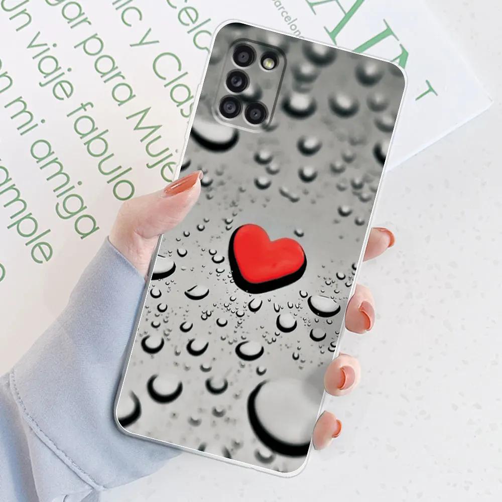 For Samsung Galaxy A31 Case 6.4" Gradient Color Transparent Cases For Samsung A 31 A 3 1 Protective Cover Silicone Back Bumper