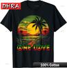 Reggae Music Guitar Rasta Pride Jamaica Rasta Reggae Sunset T-Shirt Fresh Chic Edgy Tshirts Edgy Chic Aesthetic Shirt Aesthetic