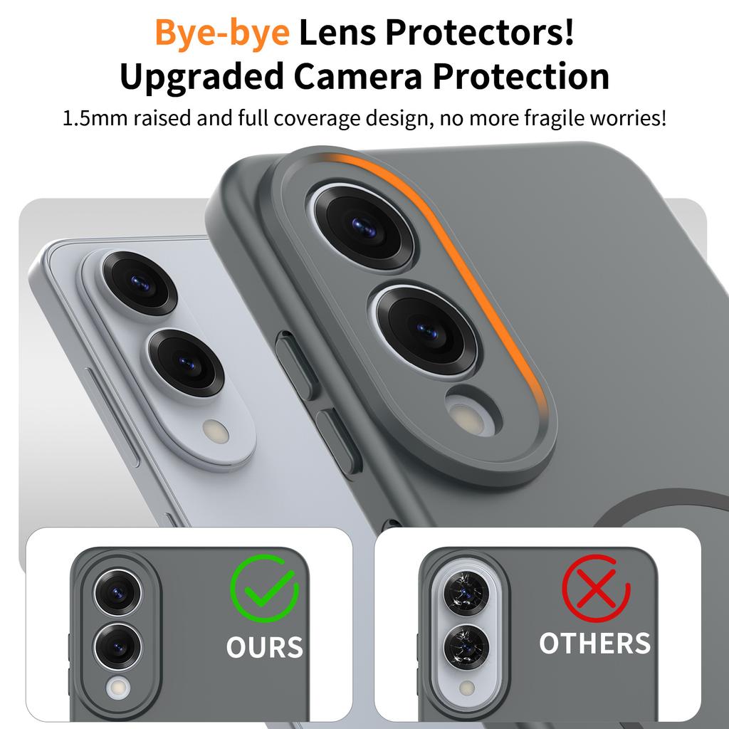 Suitable for Samsung S25 Ultra Mobile Phone Case Liquid Silicone Thin Circle S24edge Lens Fine Hole Anti Fall Protection Case