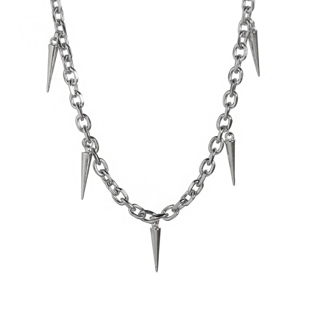 Цепи из нержавеющей стали с заклепками, ожерелье-чокер для мужчин, хип-хоп, панк, шея, короткая цепочка-воротник с кулоном, готические аксессуары