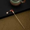 Copper Coin New Year Hairpin Antique Hanfu Hair Fork Elegant Ancient Hair Stick  Women