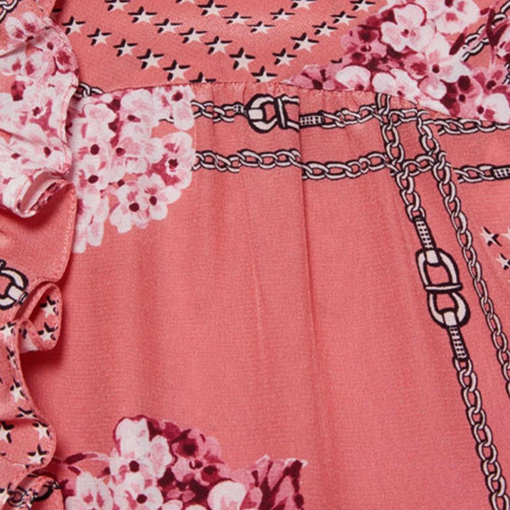GUCCI Shirts Women's Pink Stand Collar Moderate Other 664440-ZAGVZ-5841