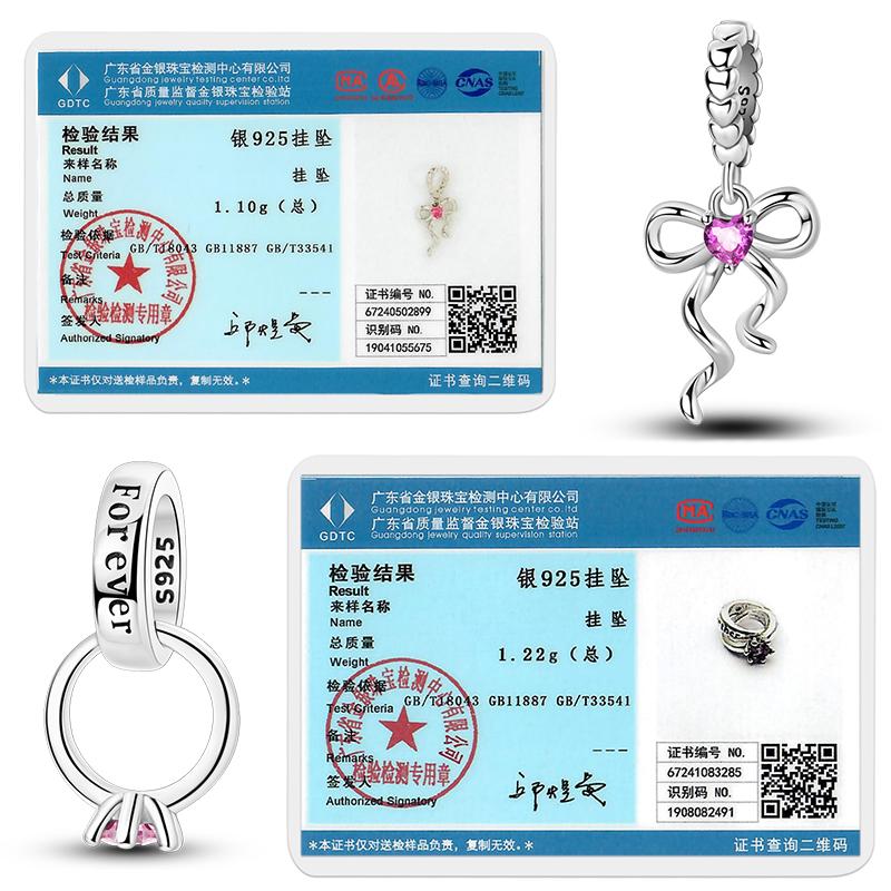 Оригинальный медный шарм-бусина Сердце Влюбленные День святого Валентина Шарм Подходит для браслета-шарма Подвеска Женские украшения Подарок