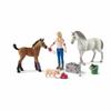 Playset Schleich Vet Visiting Mare and Foal Plastic Horse