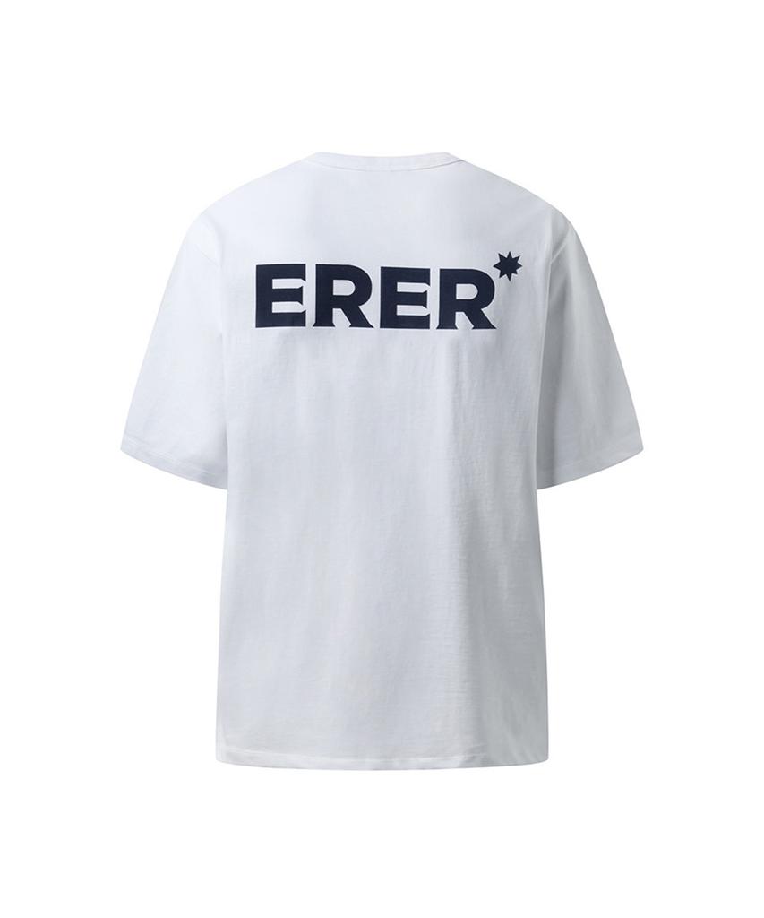 ERER [Un] Базовая футболка с логотипом Белая