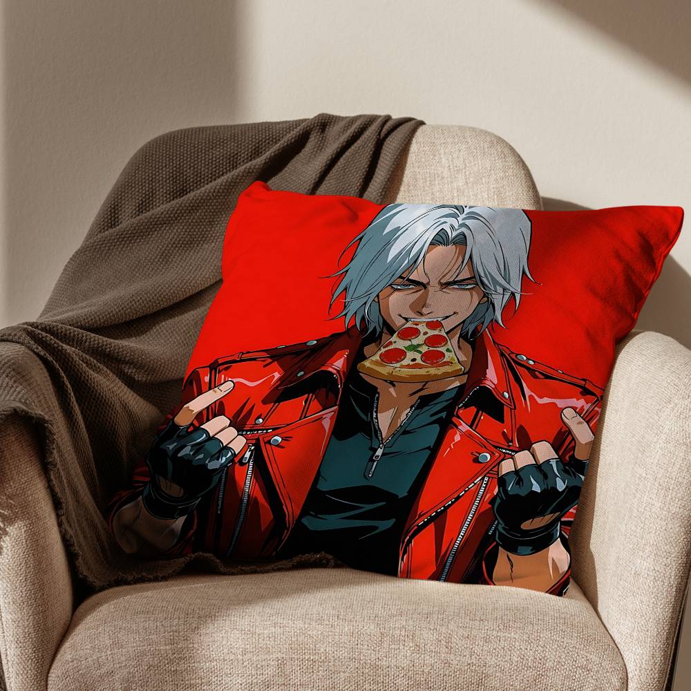 Крутая наволочка для подушки Devil May Cry (DMC) Подходит для дивана, машины, спальни, офиса Декоративная наволочка