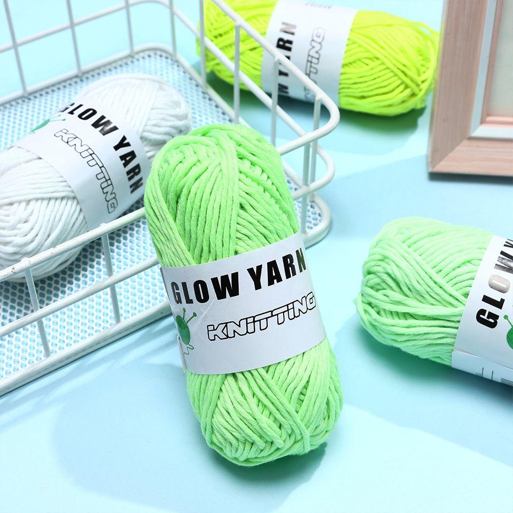 DIY Weave Sewing Glow in the Dark Hand Knitted Knitting Wool Luminous Chunky Yarn