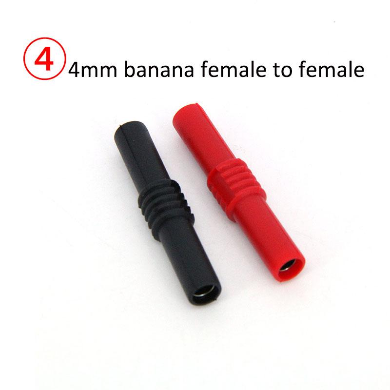 Красный Черный 4 мм банановый штекер-гнездо-гнездо медный разъем аудио динамик адаптер удлинитель изолированный штекер соединитель