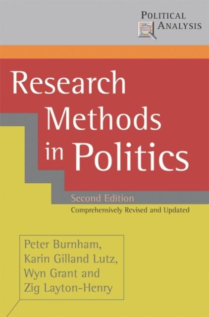 The Research Methods In Politics Book