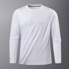 Men's Quick Drying Round Neck T-shirt Long Sleeve Men's Ice Silk Thin Fitness Running Top Bottoming Long Sleeve