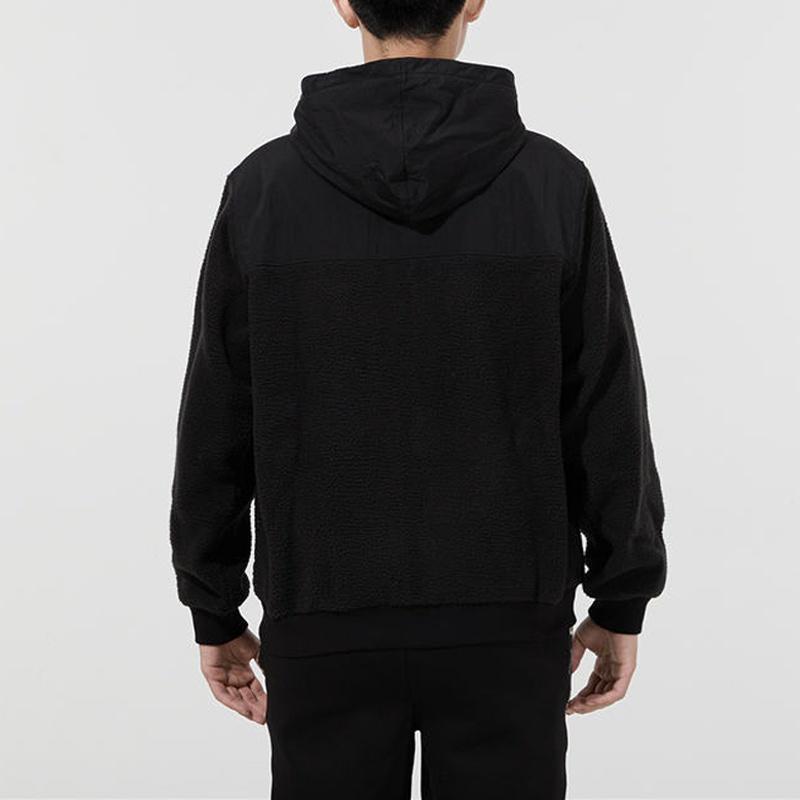 PUMA lamb's wool Stay Warm hooded Logo Jacket Black Men's 848253-01