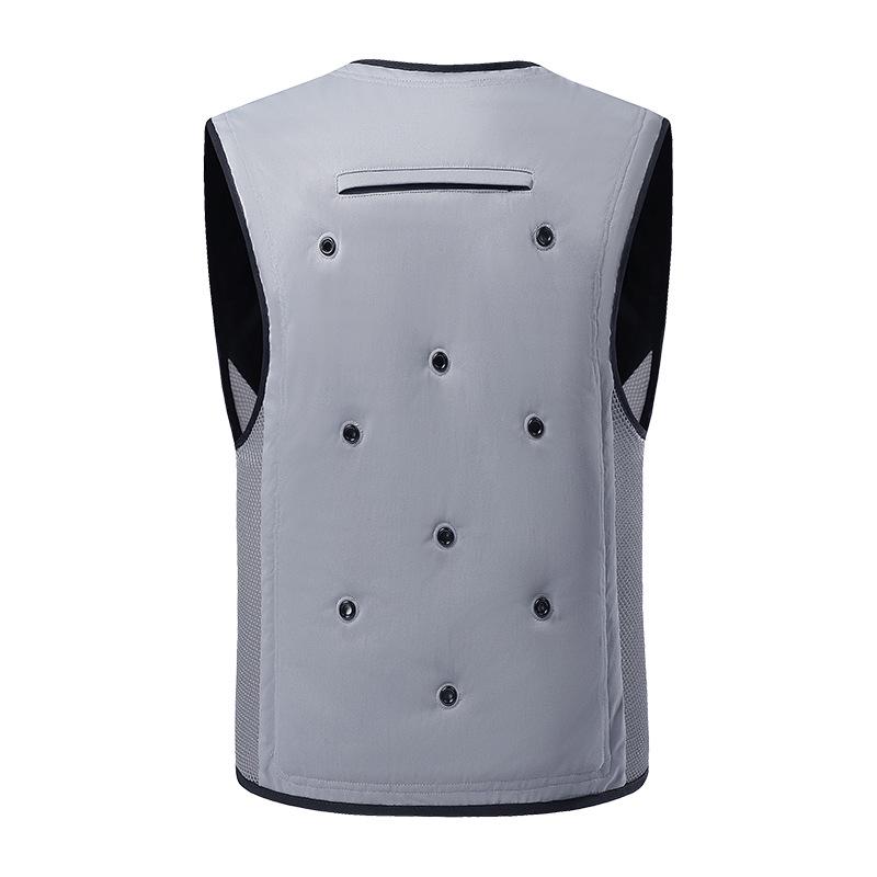 Летний охлаждающий жилет для предотвращения теплового удара на открытом воздухе: Водяное охлаждение, испарительное охлаждение для езды или строительства