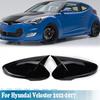 2 шт. Подходит для Hyundai Veloster 2012-2017 Глянцевый черный OX Накладка на крышку зеркала заднего вида