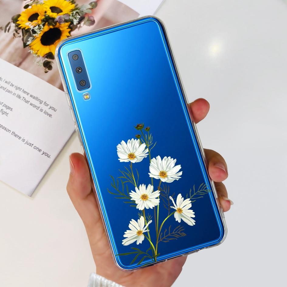Силиконовый Чехол Для Samsung Galaxy A7 2018 Чехол A750 A750F Чехол Прозрачный ТПУ Модный Чехол Для Телефона Для Samsung A 7 2018 SM-A750F Fundas