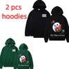 Autumn Men's Women's Hoodies Yin Yang Tai Chi Butterfly Printing Unisex Fashion Pullover Long Sleeves Loose Casual Vintage Sweatshirts