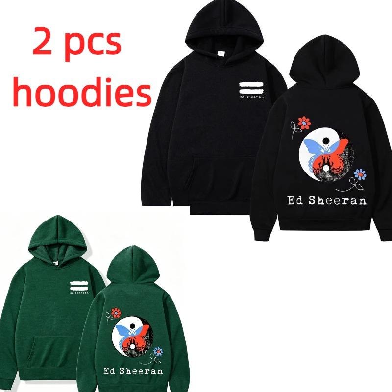 Autumn Men's Women's Hoodies Yin Yang Tai Chi Butterfly Printing Unisex Fashion Pullover Long Sleeves Loose Casual Vintage Sweatshirts