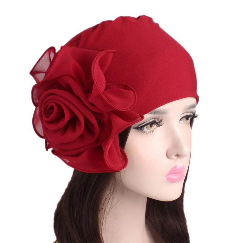 Womens Hair Loss Head Scarf Turban Cap Wrap Band Muslim Cancer Chemo Beanie Hats