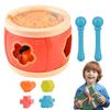 Percussion Shape Baby Musical Instrument Matching Maze Baby Colorful Rolling Drum  Fine Motor Skill
