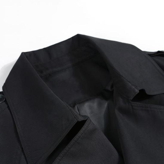 Женская ветровка с отложным воротником, свободное однотонное пальто с длинными рукавами, декорированное поясом, пальто средней длины с карманами, ветрозащитная женская куртка