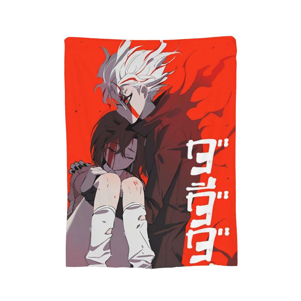 Anime Okarun Dandadan Flannel Blanket  Awesome Throw Blankets for  Sofa Bedding Lounge 125*100cm Quilt,