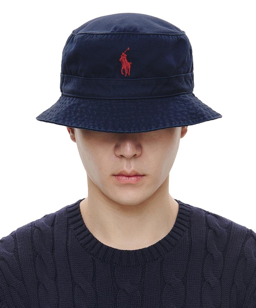 POLO RALPH LAUREN Хлопковая кепка-ведро в стиле чинос - Темно-синий