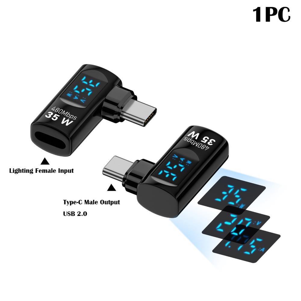 Адаптер USB-C 8K 60 Гц Цифровой дисплей Измеритель мощности Тестер Разъем-удлинитель Type-C Мобильный телефон