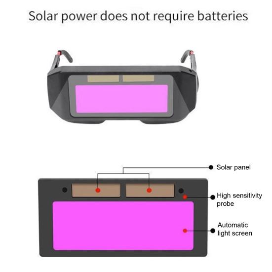 Очки сварщика защитные защитные очки для сварки с автозатемнением на солнечных батареях устойчивые к ультрафиолетовому излучению легкие удобные очки для сварщика